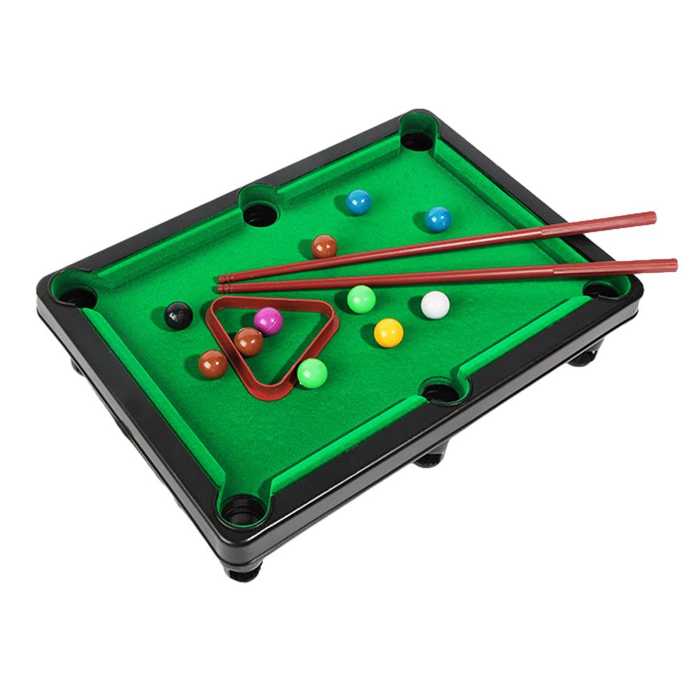 Mini Pool Table with 2 Sticks & Balls Tabletop Snooker Game Portable Home Office Desk Games