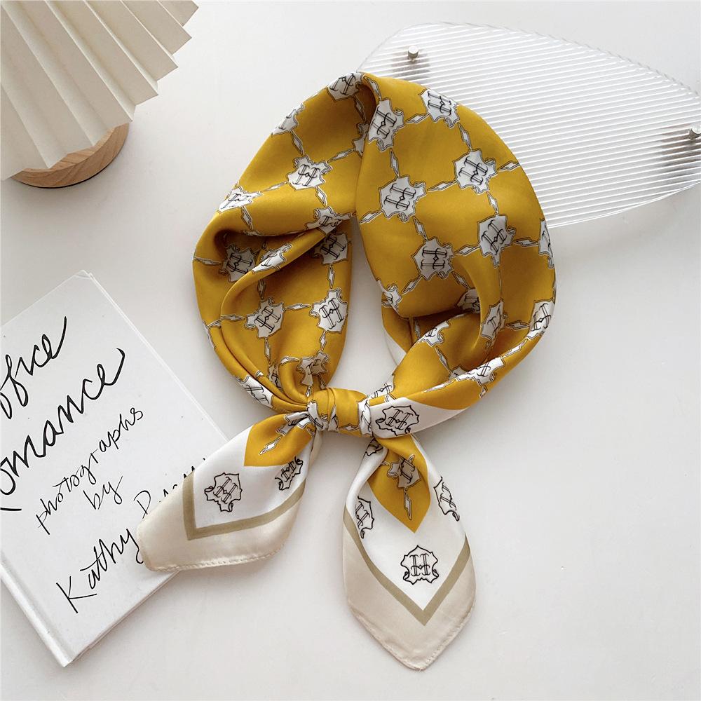 Fashion Decoration Scarf Hairband Tie Hair 70 Small Square Scarf Silk Scarf Women'S Spring And Autumn Versatile Small Scarf Professional Scarf