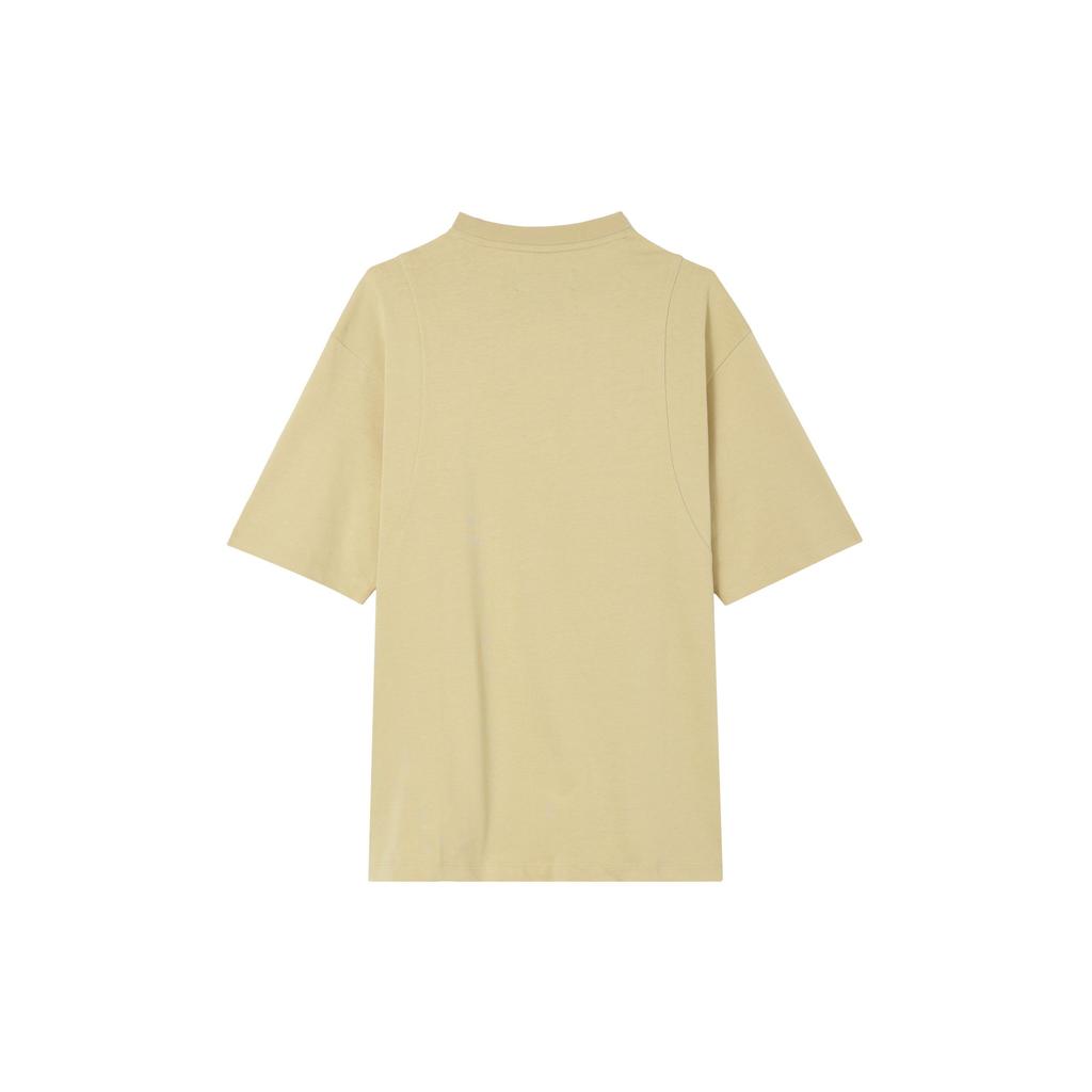 Jordan Letter Embroidery Loose Round Neck Sports Casual Short Sleeve T-Shirt Men Tops Sesame-Brown DX9743-252