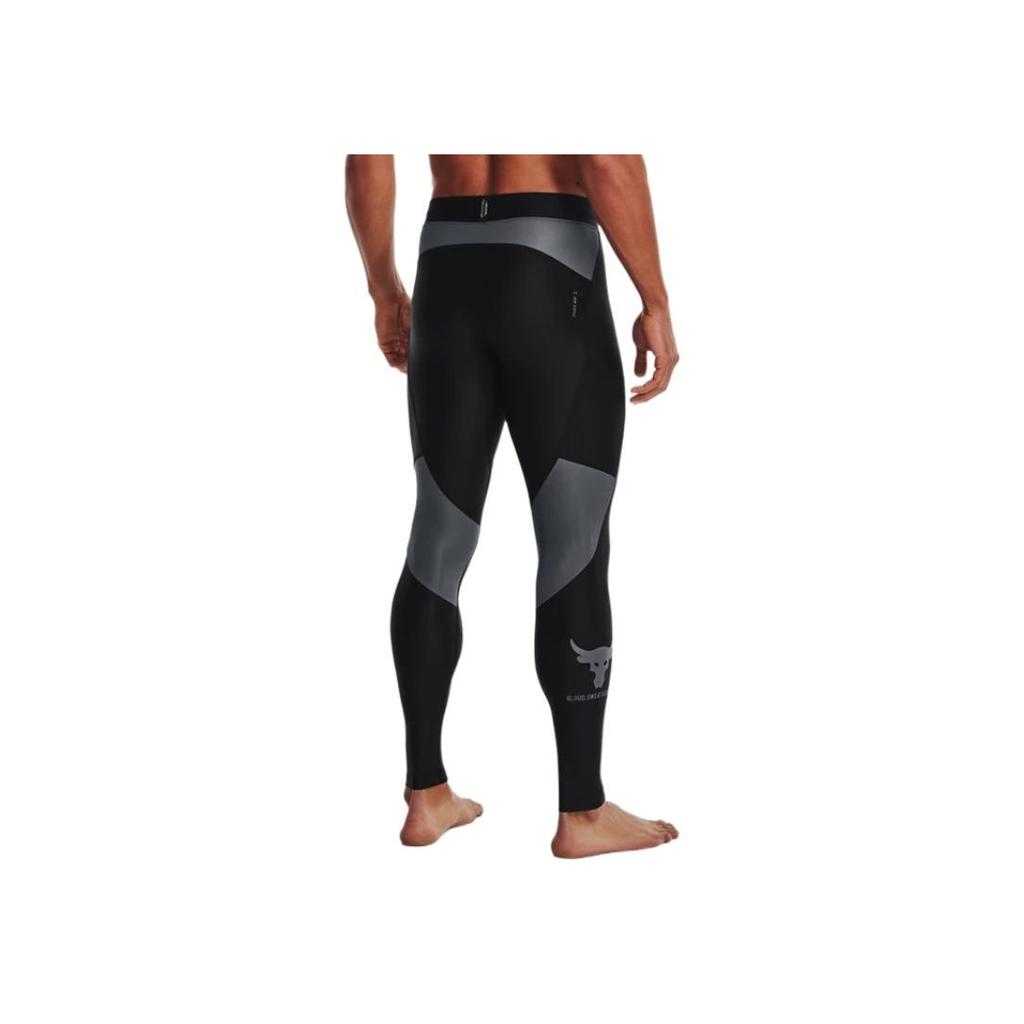 Under Armour Color Block Training Compression Fitness Pants Men Bottoms Black 1371083-001