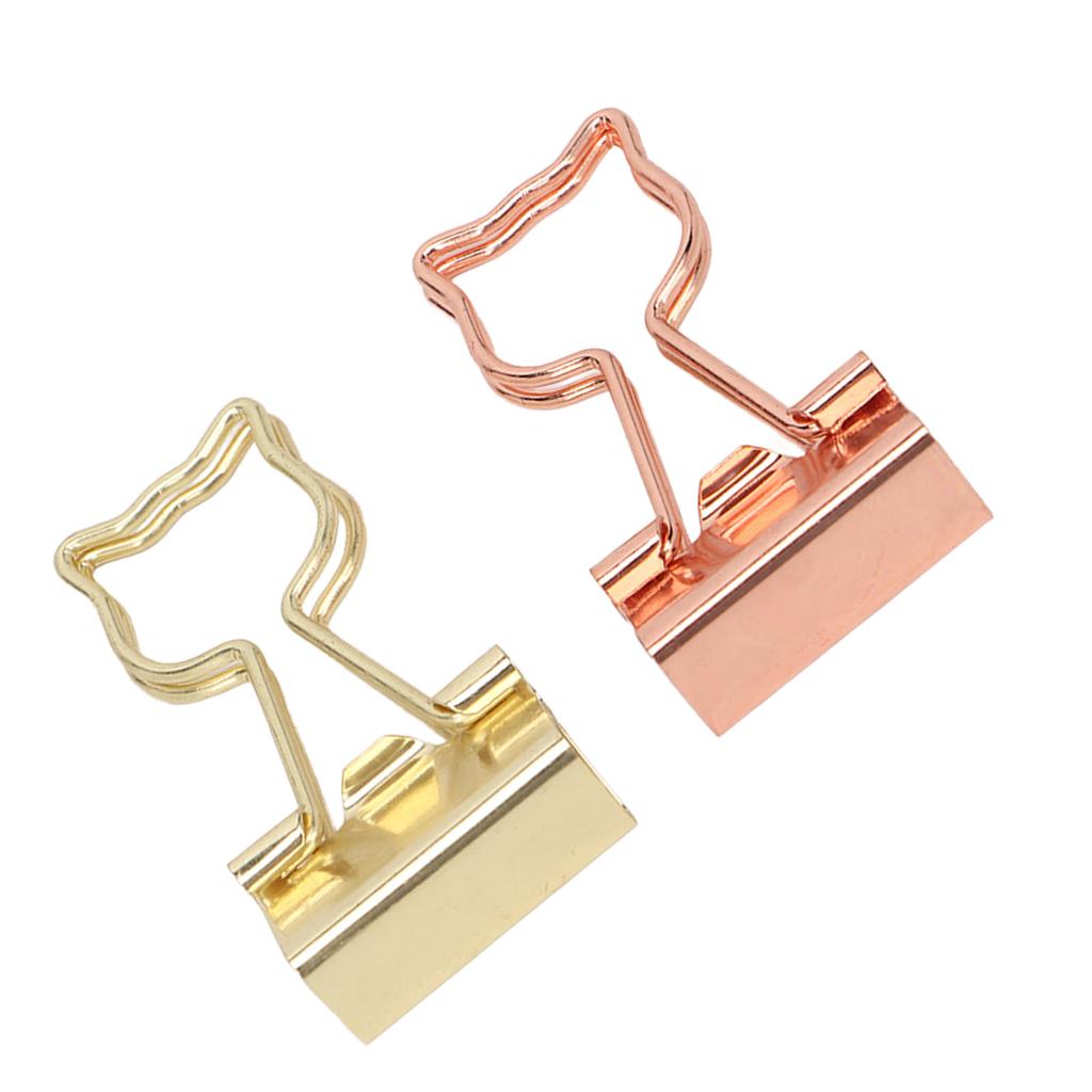 100 шт. зажимов для папок Cat для студентов 2 цвета сильная сила зажима нержавеющая металлическая офисная папка