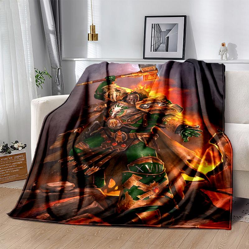 warhammer Flannel Blanket Soft Warm All-Season Throw, Design for Camping, Car Travel, Hiking Sofa, Bed, Office Perfect Gift for Parties
