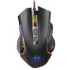 Черная проводная игровая мышь Redragon M602A-RGB с сенсором PAW 3212, 7200 DPI,