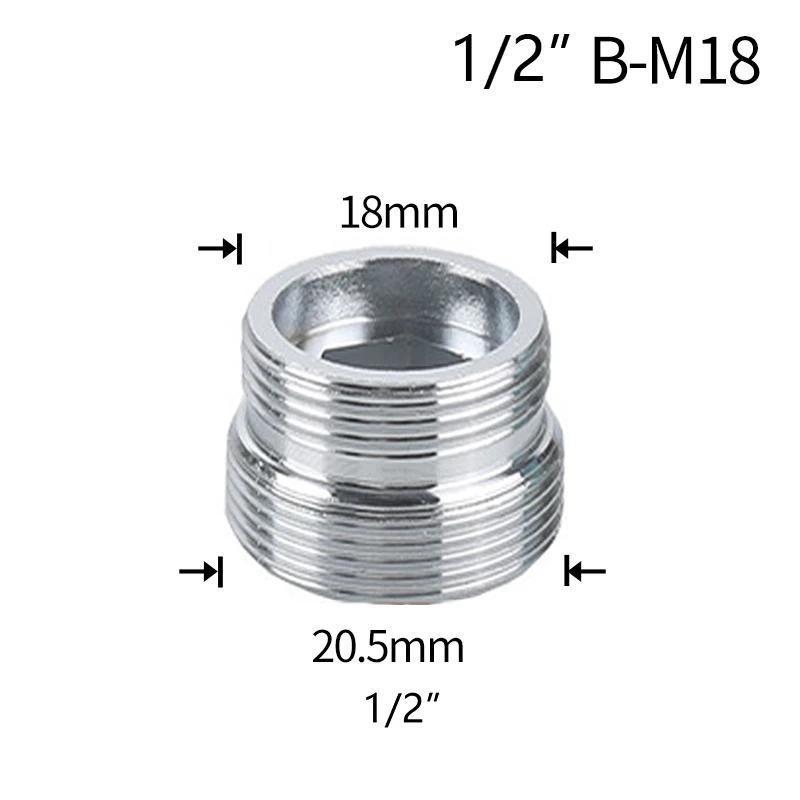 Муфта водопроводного крана 1/2 на M16 M18 M20 M22 M24 M28 резьбовой соединитель для ремонта крана-адаптера для барботера кухни ванной комнаты