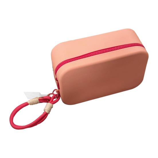 Силиконовая сумка для хранения большой емкости, водонепроницаемая застежка-молния, портативная косметичка, органайзер для косметики