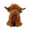 Highland Cow Stuffed Animals Plush Toy Fluffy Bull Animal Doll Soft for Kids Christmas Gift