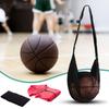 Sport Equipment Storage Net Bag for Carring Basketball Soccer Single Football Bag with Zippers Pocket Mesh Shoulder Bag