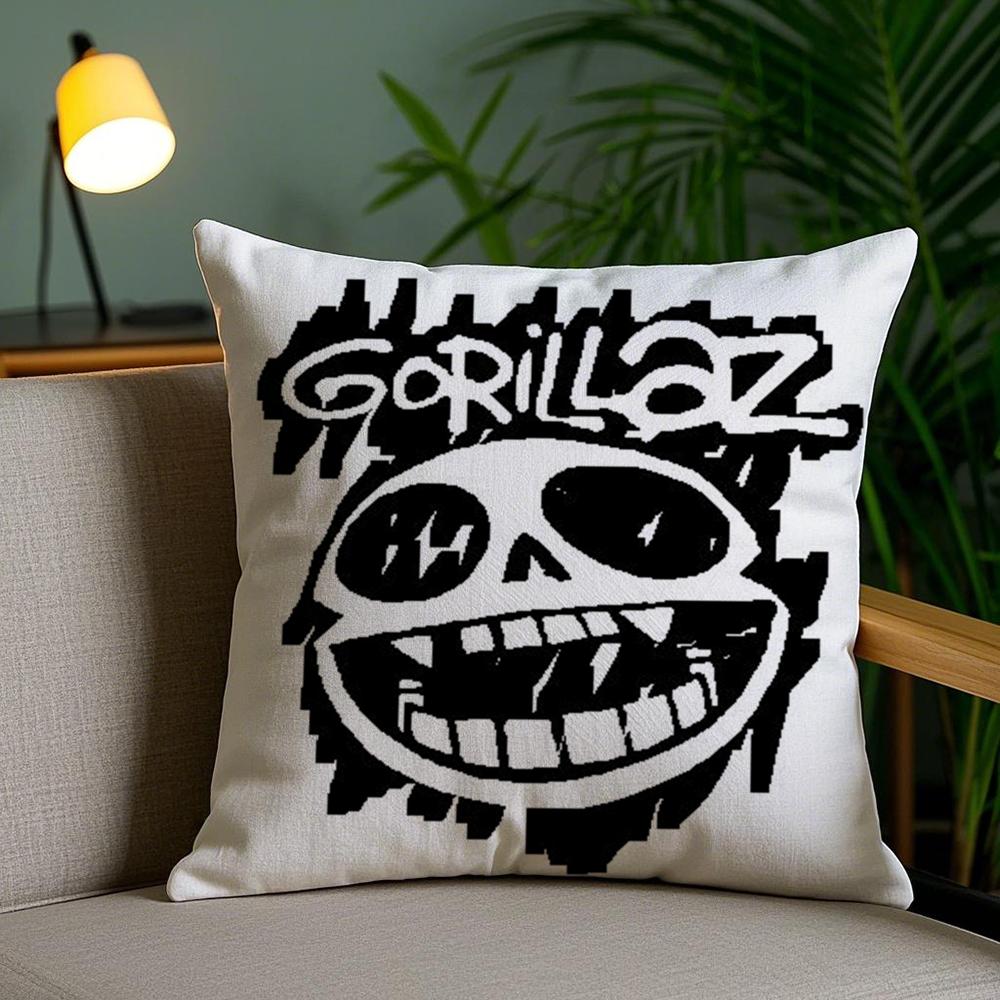 Группа Cool G-Gorillaz Наволочка Мягкий Короткий Плюш Двусторонний Принт Домашний Декор Машинная Стирка Наволочка Подарок