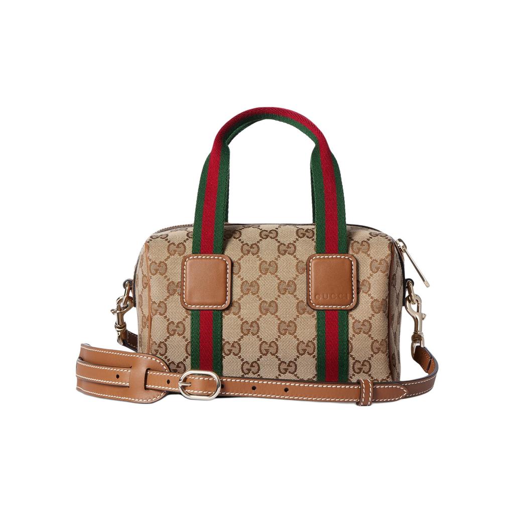 Gucci Logo Detachable Shoulder Strap Canvas Tote Bag Mini Unisex tote bags Beige 859975-FAFWX-9870