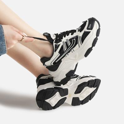 2025 весна папины кроссовки женские лето новые сетчатые дышащие платформа интернет-знаменитость повседневные универсальные спортивные туфли