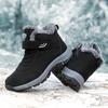 Fashion Winter Snow Men Shoes New Snow Boots Outdoor Thick Soled Anti Slip Plush Warm Casual Short Boots Comfortable Couple Cotton Shoes
