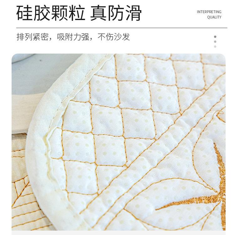 Pure Cotton Sofa Cushion, Cotton Fabric, Universal In All Seasons, Non-Slip Seat Cushion, Light Luxury Sofa Cover, New Cover