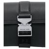 MICHAEL KORS Hudson buckle flip adjustable shoulder strap leather shoulder crossbody bag unisex couple style black