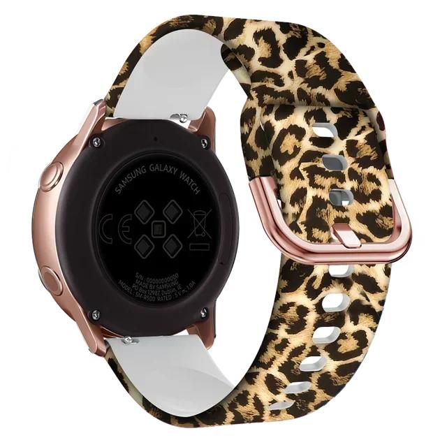 20 мм Печатный силиконовый ремешок для часов для Garmin Forerunner 165 645 245 158 55 Vivoactive 5 3/VENU SQ 2/Venu 2 Plus/Vivomove HR