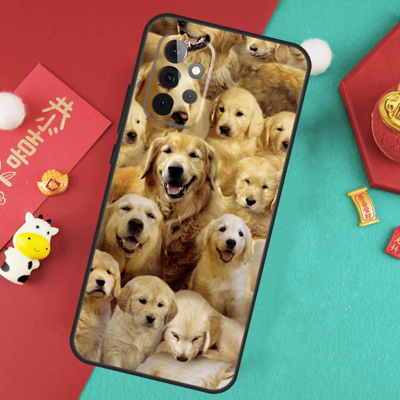 Golden Retriever Dog Case For Samsung Galaxy A34 A54 A14 A15 A25 A35 A55 A53 A33 A13 A52 A32 A12 A51 A71 Cover