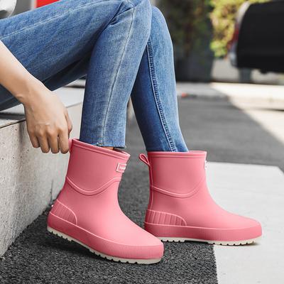 Новые женские японские резиновые сапоги средней высоты