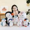Popular Love Penguin Plush Toy Cute Super Soft Down Cotton Penguin Doll Aquarium Gift
