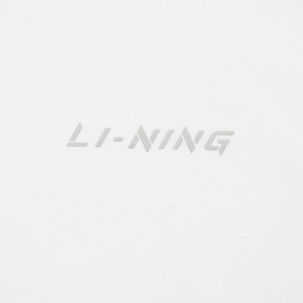 Li Ning Cool Tea T Быстросохнущий повседневный спортивный топ с круглым вырезом, футболка с коротким рукавом, мужские топы, стандартный белый цвет ATSU641-1