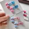 2pc Sweetly Pink Bow Hairpin Hair Side Clips for Women Girls Gift Party Korean Hair Accessories Headwear Ornament