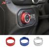 Aluminum Alloy Button Switch Ring Lamp Switch Button Decoration Cover For Jeep Wrangler JL JT Gladiator 2018 UP Car