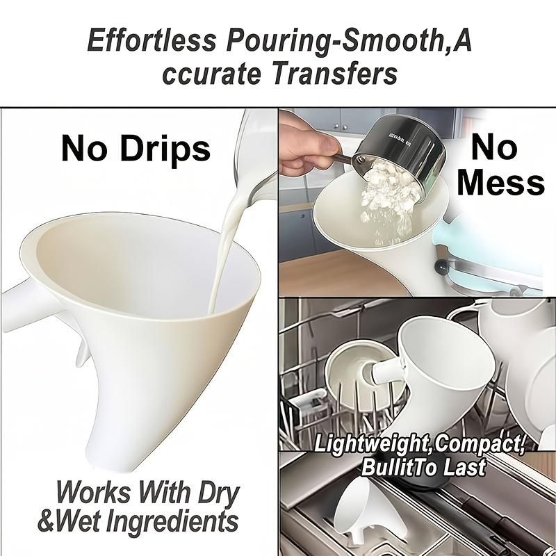 Воронка для муки для миксера Kitchen Aid, 2026 Новая насадка против разбрызгивания пищевого качества, Легко добавлять ингредиенты без беспорядка, Прочная, Можно мыть в посудомоечной машине