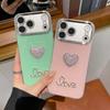 Mingyuan Style Glitter Pink Heart Diamond Phone Case for Apple iPhone 17 Promax / 16p