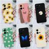 Для Vivo V21E V27 Pro V9 V19 V20 Z1 Pro Z3X Z5X V23E V25E чехол для телефона модный мягкий силиконовый чехол с бабочкой и подсолнухом для Vivo бампер
