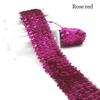 4.8cm/1M Stretch Hand Decorated Glitter Sewing Materials DIY Sequin Lace Ribbon  Jewelry