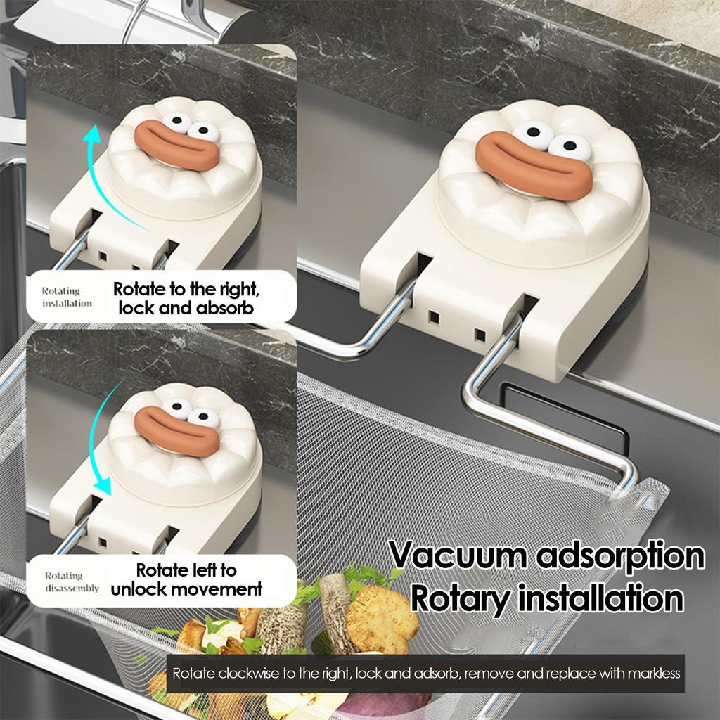 Сито для раковины Складной уловитель еды Сито для раковины с 50 фильтрующими сетчатыми мешками Для домашней кухни Ванной комнаты Дома Овощи