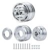 TRZX 1/14 Tamiya Tractor Trailer RC Car Aluminum Front Wheel Hub Rim Upgrade Parts (2 Pieces)