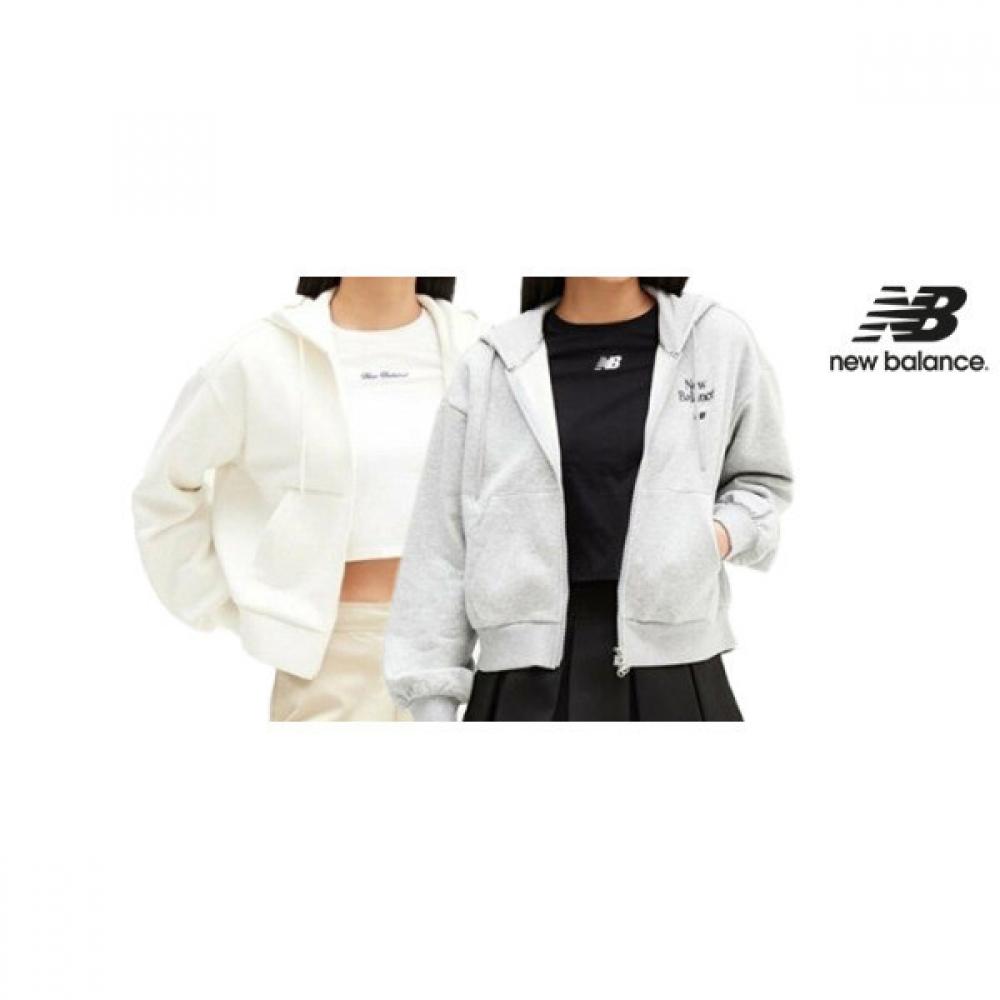 New Balance Женская фирменная полуоблегающая толстовка с капюшоном на молнии Nbmdd4w952 выбери 1 из 2