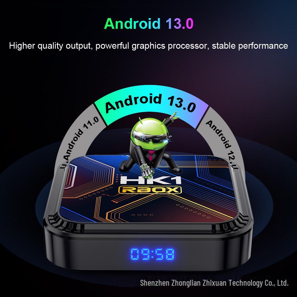Смарт-ТВ приставка HK1 K8S RK3528 на Android 13 с двухдиапазонным WiFi