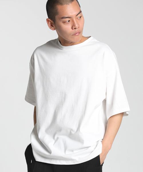 STUDIO 235 Daily Basic Oversized Plain Short Sleeve Off-White