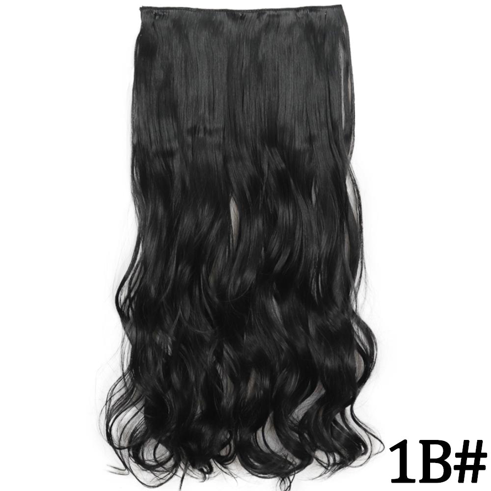 MERISIHAIR Длинные волнистые синтетические волокна 22 дюйма 5 зажимов для наращивания волос Волнистые прямые волосы Черный Коричневый Блондинка Повседневная одежда