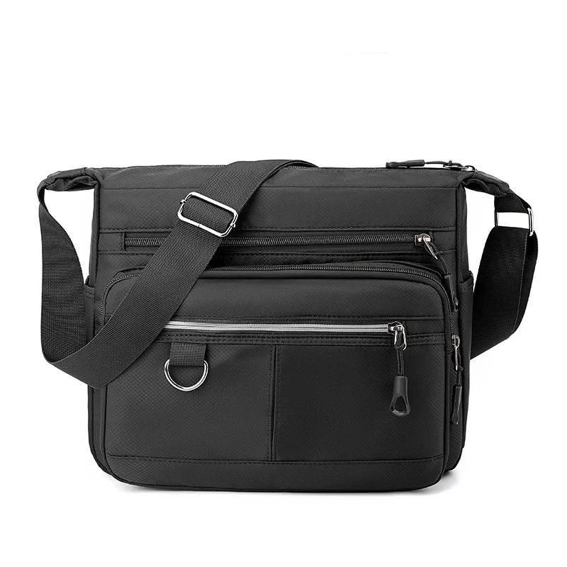 New Shoulder Men's Bag Waterproof Oxford Luxury Design Crossbody Handbag Large Capacity Messenger Bags for Men