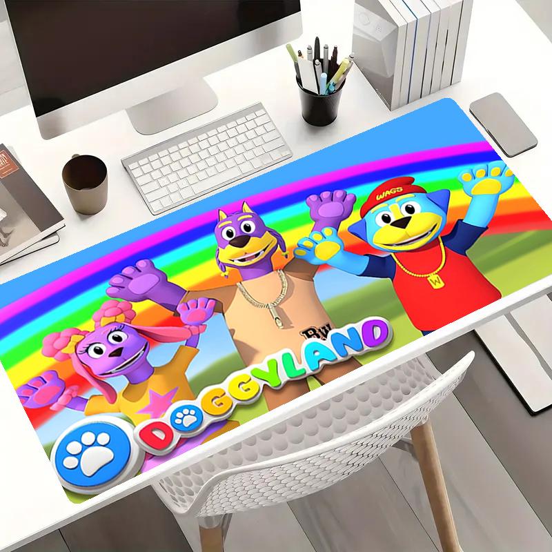 Doggyland Theme Mouse Pad, Non Slip Rubber Base, Multifunctional Office & Home Decor, Perfect for Workspace Personalization.