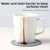 12Pcs 10cm Diameter Silicone Coasters Heat Resistant Non-Slip Base Drink Coasters Silicone Material Round Shape Table Placemats