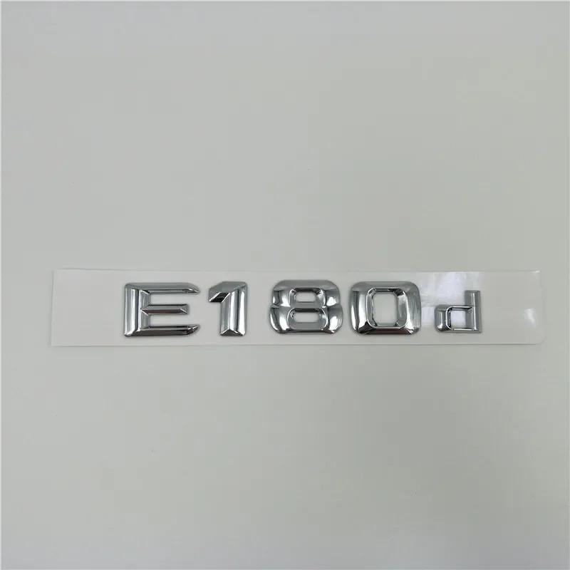 3D ABS Chrome Letters Emblem Badges  For Mercedes-Benz  A180d C180d E180d E200d A220d C220d E220d C250d E350d G350d