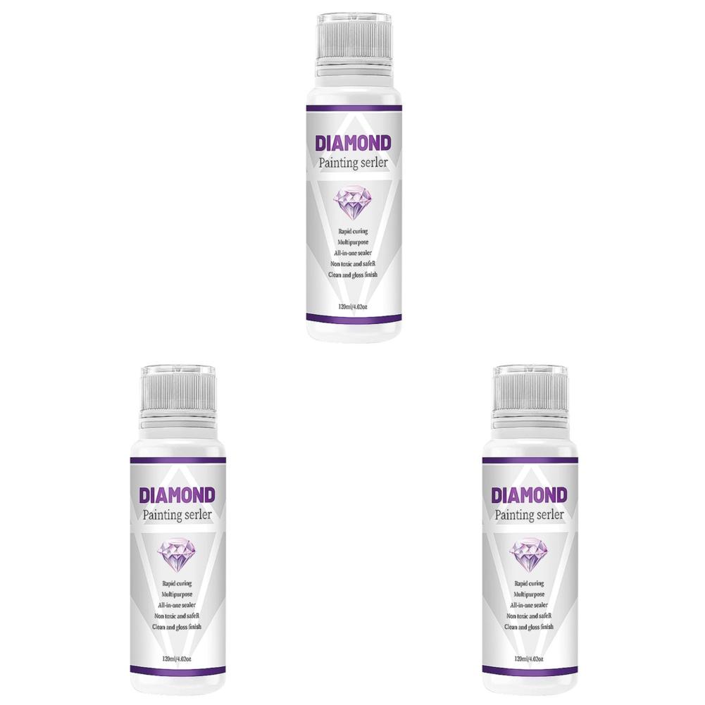 5D Diamond Painting Glue Permanent Hold Diamond Art Sealer Shine Effect Puzzle Glue Diamond Painting Sealer Artwork Maintenance