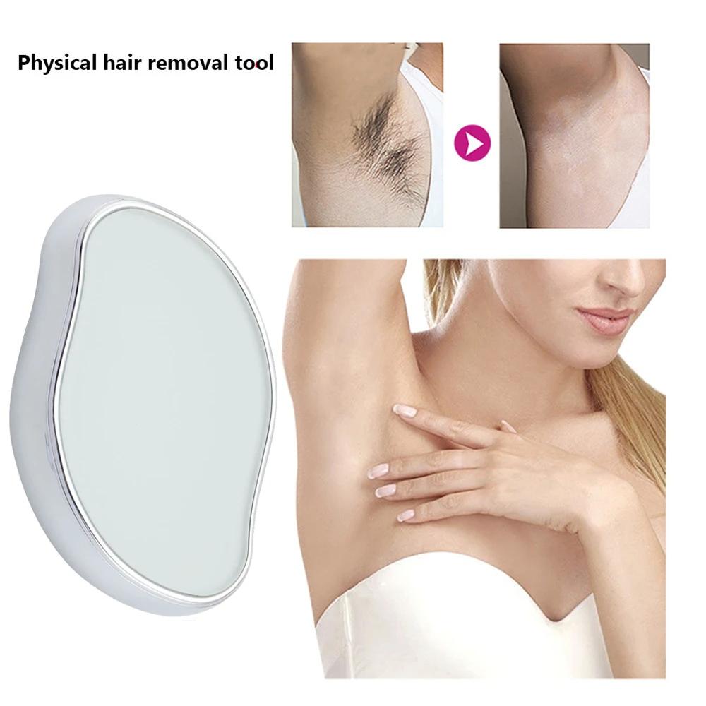Crystal Glass Hair Removal Epilator for Body Reusable Painless Safe Easy