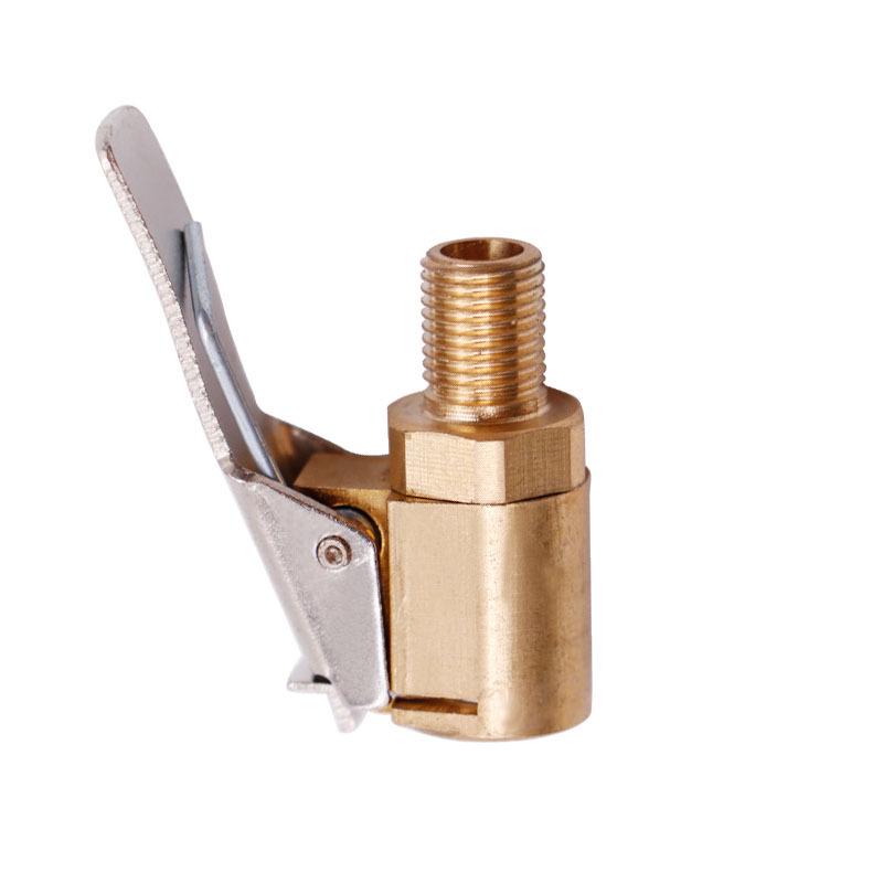 Car Air Pump Nozzle Adapter with Quick Connector & Pressure Relief Valve