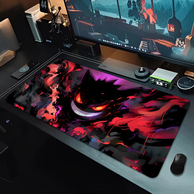 Colorful Mouse Pad Anime Gengar Oversized Gamer Extended Desk Mat Notbook Keyboard Pad Gaming Wearresistant Mousepad