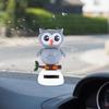 Украшение для автомобиля в виде совы Милые солнечные автомобильные аксессуары Украшения для приборной панели Украшение для приборной панели автомобиля в виде совы с качающейся головой Автомобильные аксессуары