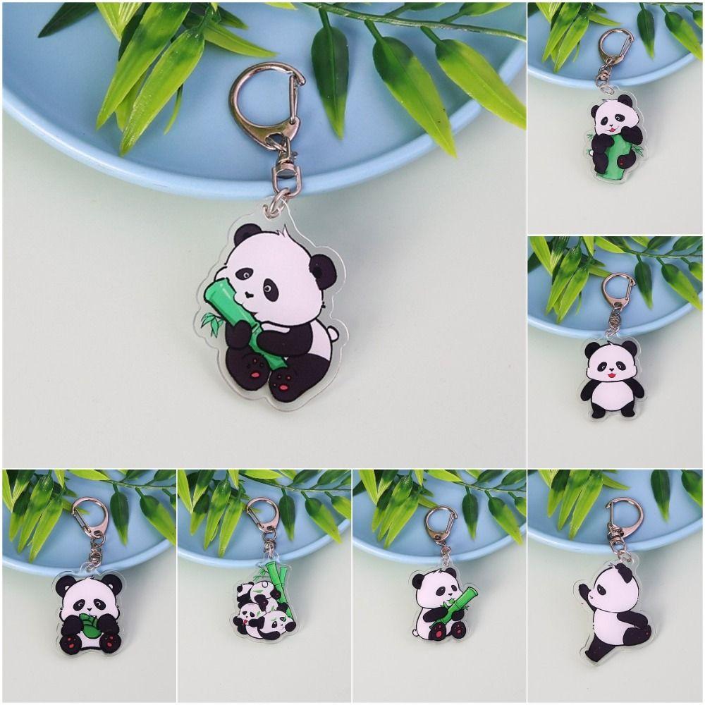 Животное Мультяшный Кулон Панда Мультяшная Панда Брелок Панда Акриловый Брелок Подарок для Леди Девушек