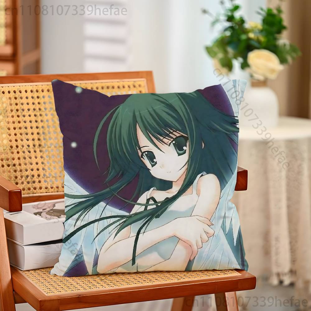 The SSong Of SSaya Funny Pillow Case Antidustmite Pillowcase Invisible Zipper Silky Short Plush Sofa Cushion Cover