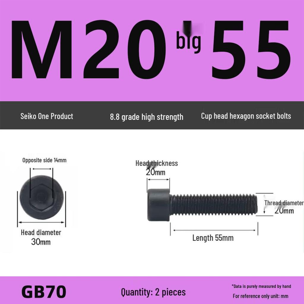 8.8 High-Strength Socket Head Cap Screw Bolt (M4-M16)