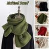 Knitting Winter Cashmere Scarves Thicken Winter Shawl Classic Knitted Scarf  Autumn Winter