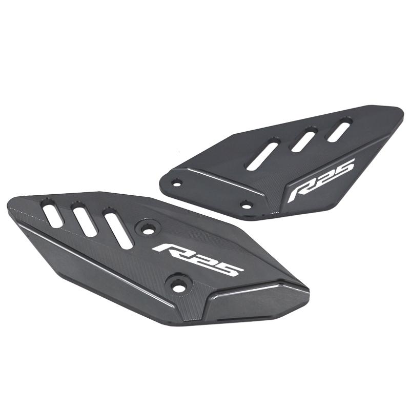 Motorcycle FootPeg Footrest Rear Set Heel Plates Guard Protector For Yamaha MT03 R3 MT25 R25 Accessories MT-03 MT-25 YZF R3