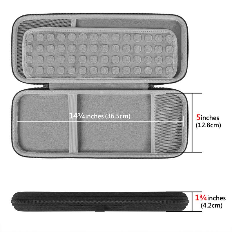 Geekria Hard Case Compatible with Logitech K380 + M355, Protective Travel Bag for Small Compact Keyboard