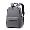 Unisex Korean Large Capacity 14" Backpack with Optional Logo - Ideal for Junior High Students, Simple and Stylish Design